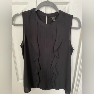 Ann Taylor Ruffle Front Work Top